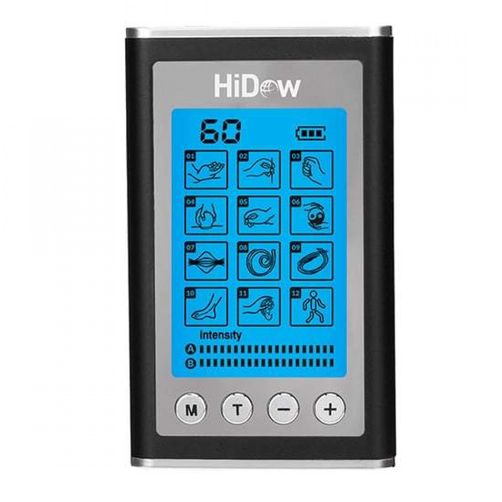 HiDow XPD12 Modes TENS Unit Muscle Stimulator EMS Device